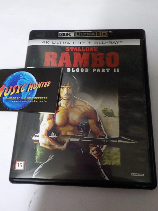RAMBO FIRST BLOOD PART II 4K ULTRA HD + BLU-RAY (W)