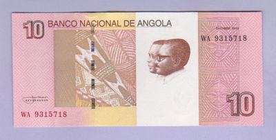 Angola 10 Kwanzas v.2012 UNC P-151B