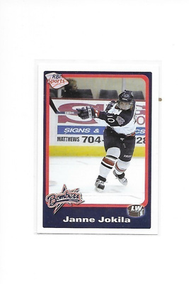 2003-04 ECHL RBI #124 Janne Jokila Dayton Bombers TPS farmi