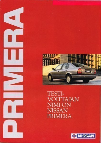Nissan Primera -esite, 1991