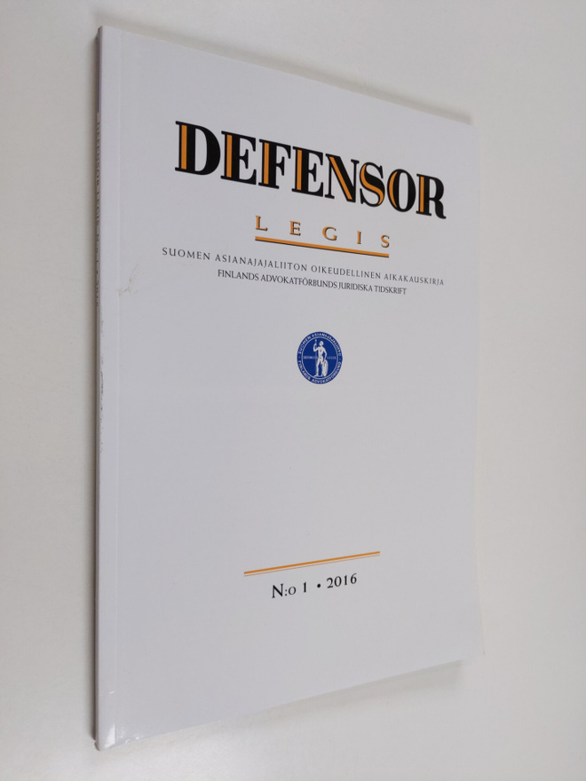 Defensor legis 1/2016 : Suomen asianajajaliiton äänenkann...