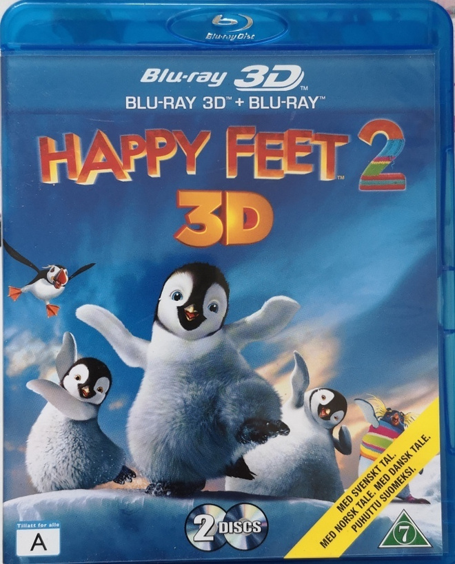 Happy feet 2 blu-ray 3D ja bluray