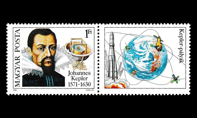 Unkari 3459zf ** Astronomi Johannes Kepler (1980)