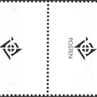 Ål 1997 Eurooppa-merkki 2,90 mk välilöpari logo EPL LaPe 128 - pikkukuva 2
