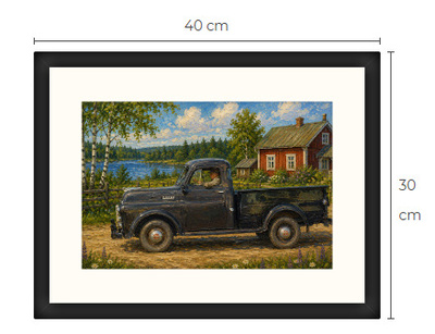 Uusi Dodge Pick Up art print 30 cm x 40 cm