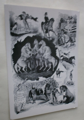 Sirkus Loisset 1877 (hevosia, koiria - piirrossommitelma)