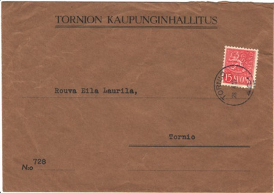 FIRMAK. PAIKALISKIRJE TORNIO KAUPUNGINHALLITUS