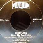 MINDHARD : BURN MY SOUL / NO DESTINATION : VINYYLI 7" FIN 91 - pikkukuva 2