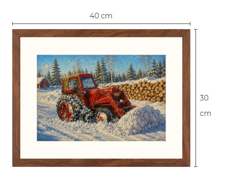Uusi Nuffield traktori art print 30 cm x 40 cm