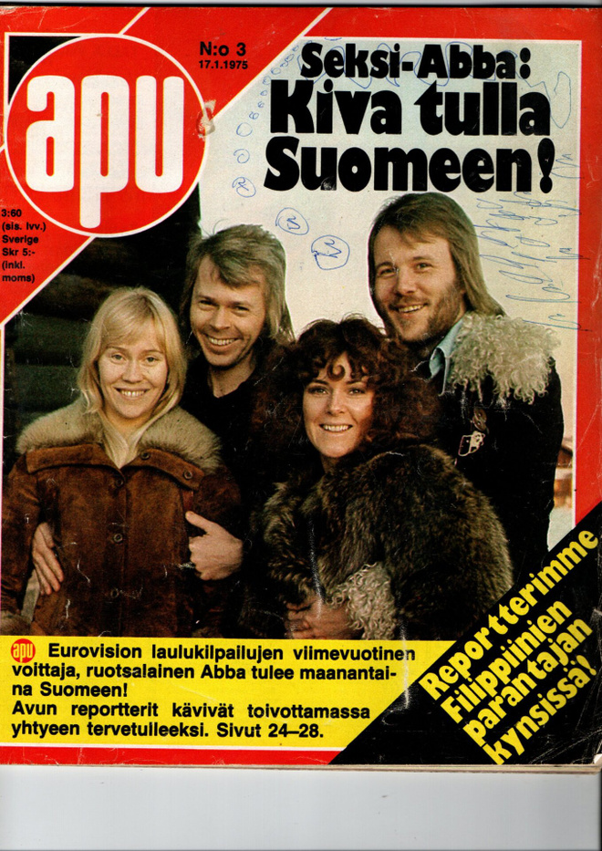 Apu n:o 3 1975 ABBA. Ilkka. Ihmeparantaja. Jack. Elvis. 