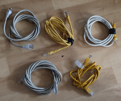 Verkkokaapeli 1,8 m Cat 5e 5 kpl