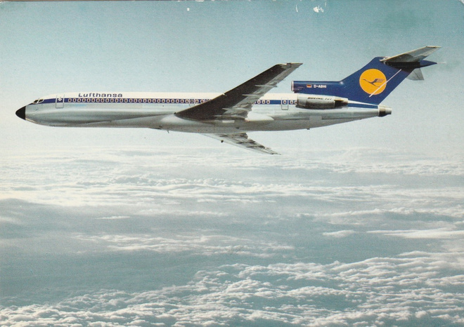 LENTOKONEKORTTI - BOEING 727 EUROPA JET LUFTHANSA