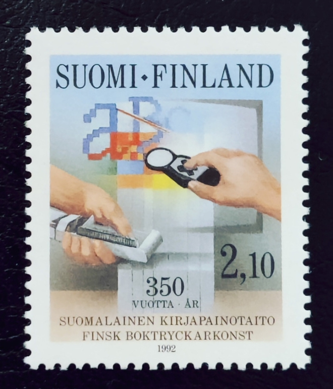 1992 Suomalainen kirjapaino 2,10 mk **