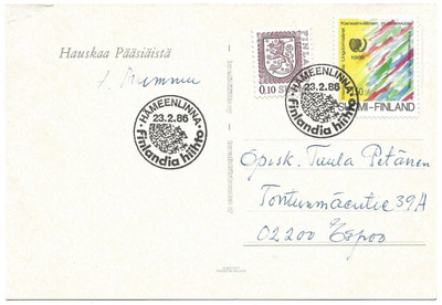 Erikoisleima Hämeenlinna (1986) Finlandia hiihto