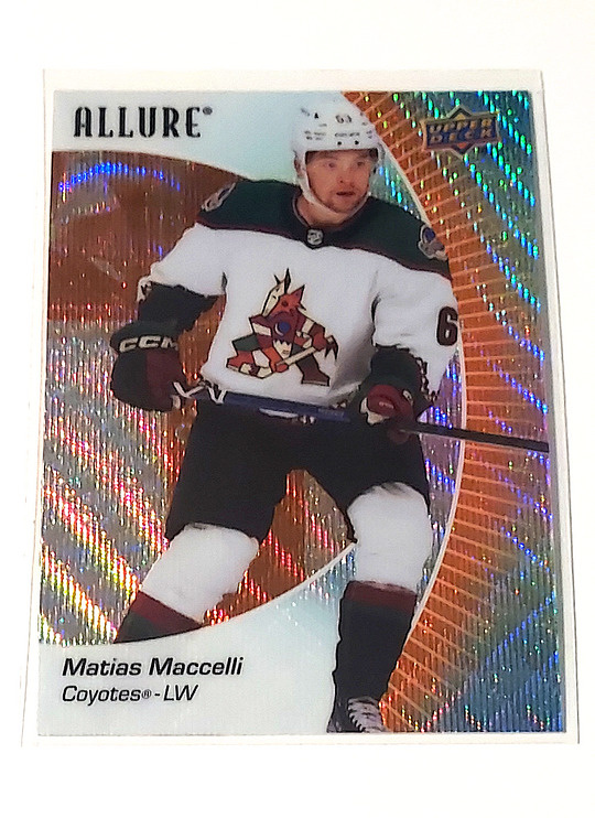 2023-24 Allure Orange Slice #83 Matias Maccelli