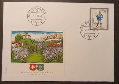 Sveitsi FDC Schlacht von Grandson 1476