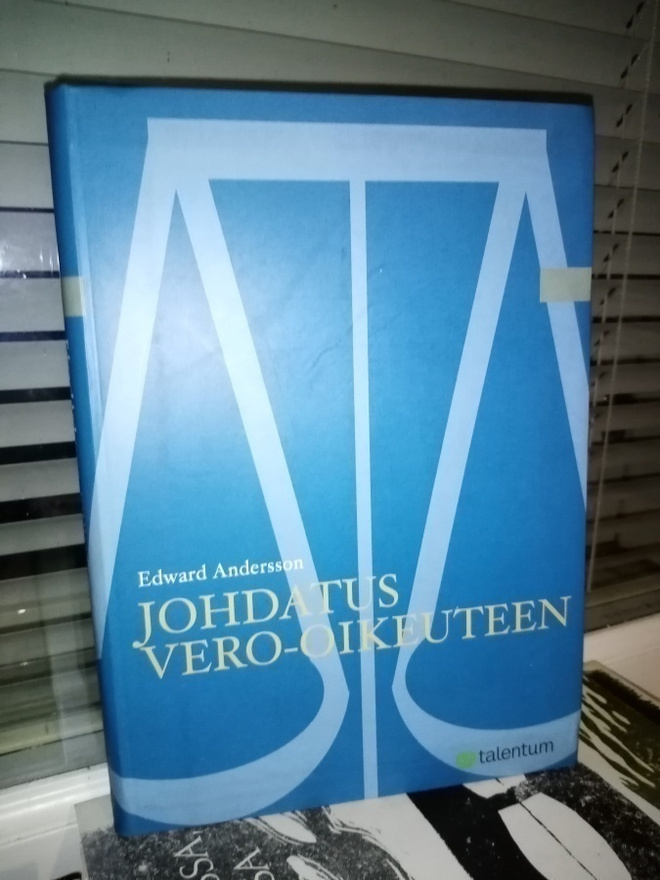 EDWARD ANDERSSON :  JOHDATUS VERO-OIKEUTEEN
