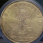 Mannerheim Kullanvärinen mitali. Halkaisija noin 37 mm. - pikkukuva 3