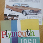 1960 Plymouth Fury Belvedere Savoy esite - KUIN UUSI - pikkukuva 1