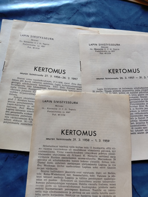 3 kp lapin sivistyseuran kertomusta