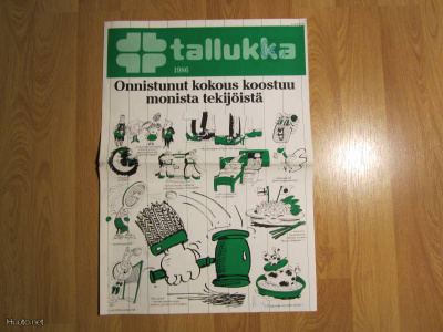 Hotelli Tallukka esite 1986 Vääksy Asikkala