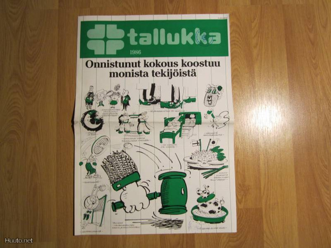 Hotelli Tallukka esite 1986 Vääksy Asikkala