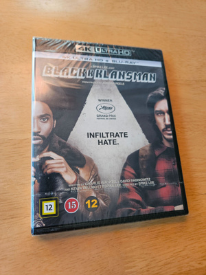 BlacKkKlansman (4K Ultra HD + Blu-ray, uusi)