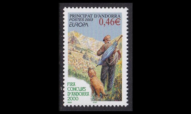 Andorra Fr 601 ** Europa julistetaide (2003)