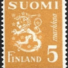 1945 M-30 L 5 mk kelt ** Lape 311 a SP Lm5 KUVAKEVIRHE 503 - pikkukuva 2