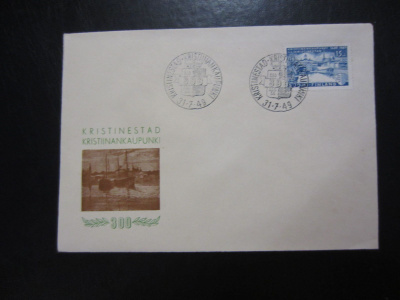 FDC 1949 Kristiinankaupunki 300 vuotta