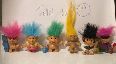 Trolli paketti nro 9 : 6 x eriväriset hiukset