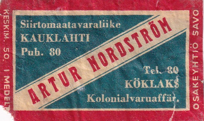 Kauklahti, Artur Nordström   b586
