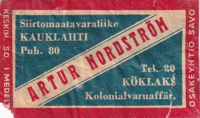 Kauklahti, Artur Nordström   b586