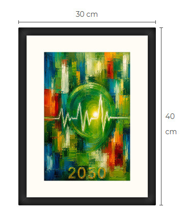Uusi SDG Kestävä kehitys 2030 art print taulu 30 cm x 40 cm