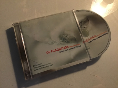 De Fragilitate . Hymns from medieval Finland CD