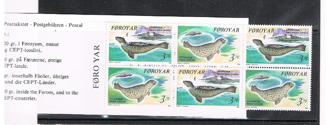 Färsaaret 1992 - Hylkeitä vihko  ++