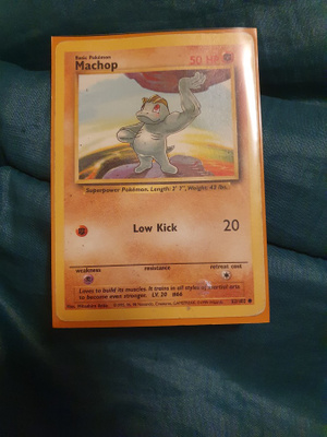 Machop - Base set 1 (BS1) card
