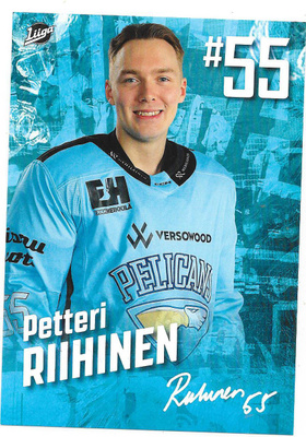 Pelicans Teamissued #55 Petteri Riihinen , Ässät