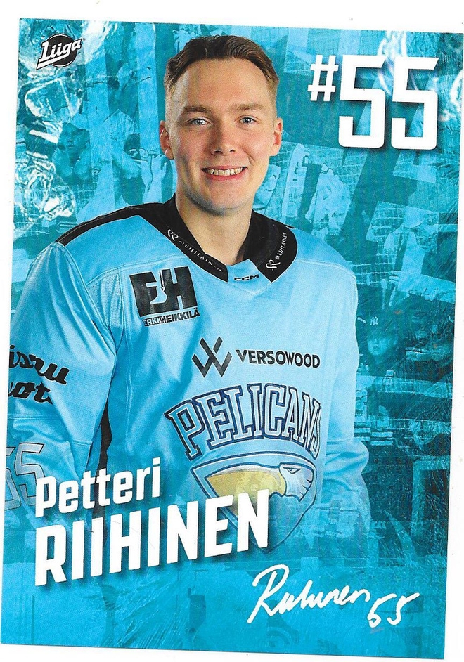 Pelicans Teamissued #55 Petteri Riihinen , Ässät
