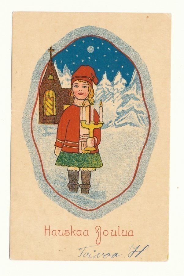 Tyttö ja kynttelikkö - kulk. 1920