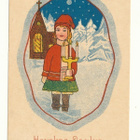 Tyttö ja kynttelikkö - kulk. 1920 - pikkukuva 1
