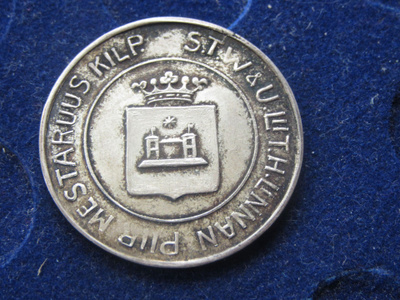 Palkintomitali. Hämeenlinnan piir hiihtomest. kilpailut 1920