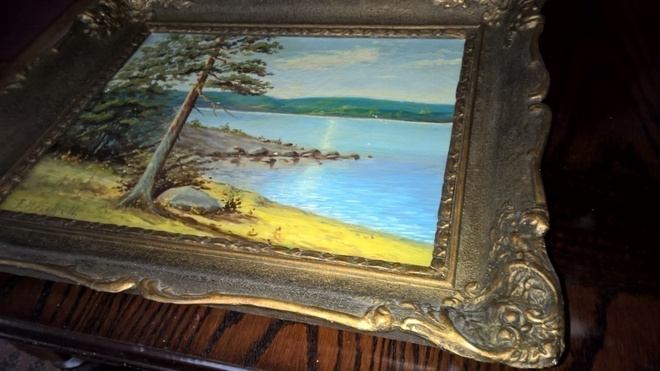 Öljyvärimaalaus luontokuva (T- Heickell)