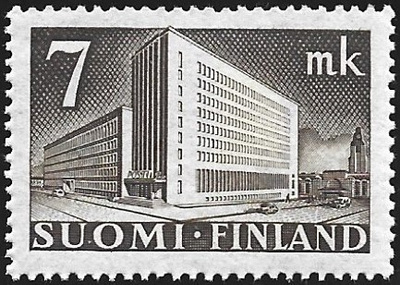 1942 M-30 Postitalo 7 mk mustanruskea ** Lape 267 a SP Lm3