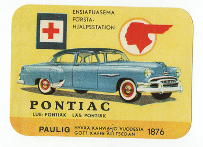 Paulig Minimoipostikortti n: 251 PONTIAC