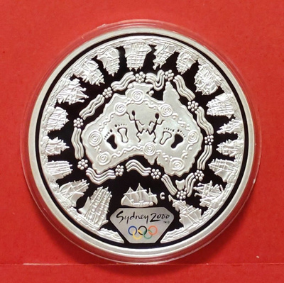 1 unssi 999 hopeaa, Australia, Sydney Olympics. (KD2)