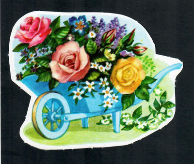 Norjalainen Saga - ISO kärry täynnä kauniita ruusuja
