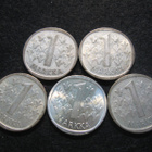 5 kpl 1 mk 1964-1968 - hopeamarkat - pikkukuva 2