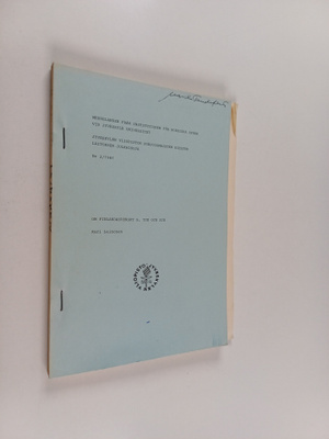 Meddelanden från Institutionen för Nordiska Språk vid Jyv...