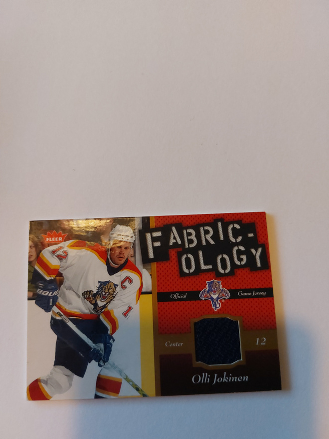 2006-07 Fleer Fabricology #FOJ Olli Jokinen